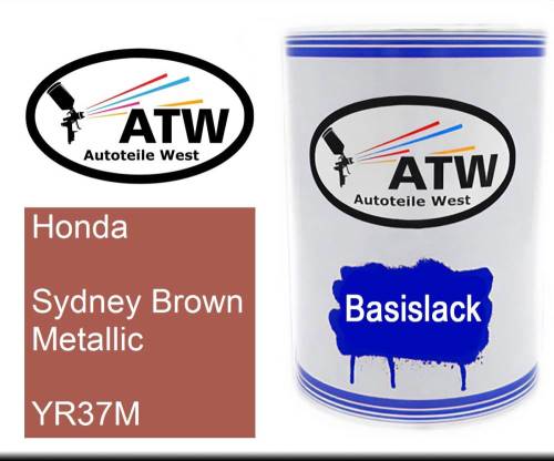 Honda, Sydney Brown Metallic, YR37M: 500ml Lackdose, von ATW Autoteile West.